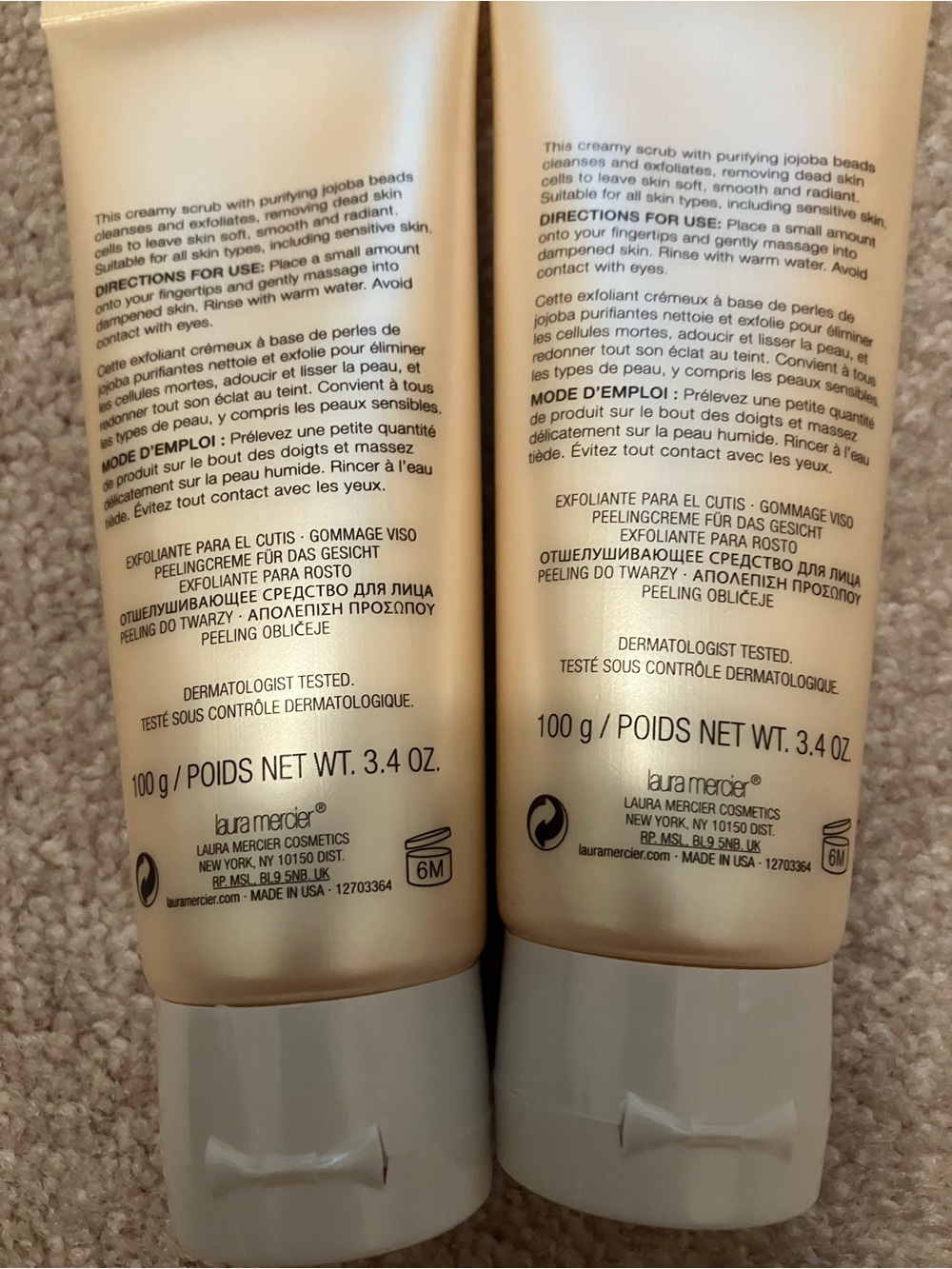 Sealed Laura Mercier Flawless Skin Face Polish Gommage Visage Bundle x2 - Picture 3 of 3